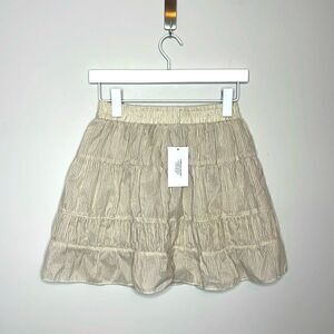 Misa Los Angeles Wren Mini Skirt in Natural NWT XS